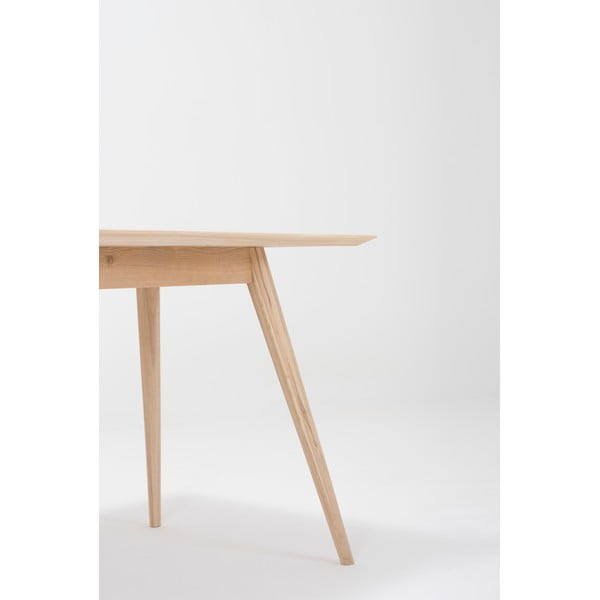 Masă de dining din lemn de stejar 80x80 cm Stafa – Gazzda-image-2