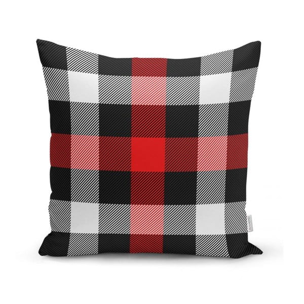 Set 4 fețe de pernă și un napron de masă cu model de Crăciun Minimalist Cushion Covers Snowflake-image-4