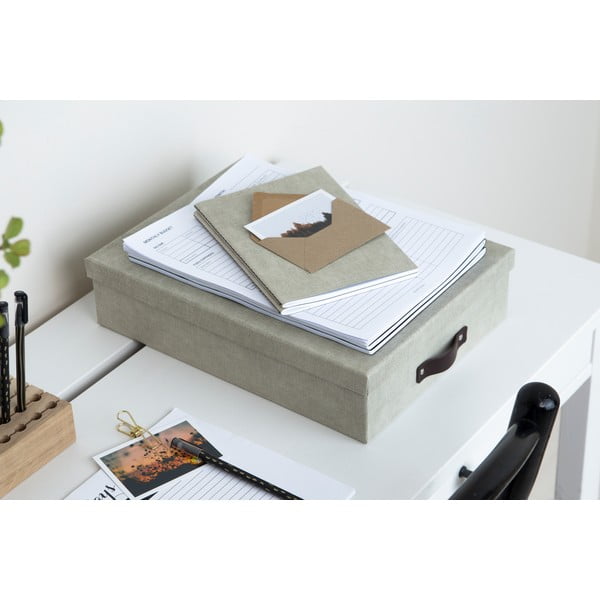 Cutie de depozitare Bigso Box of Sweden Oskar, bej-image-2