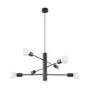 Lustră Sollux Donato 6, negru