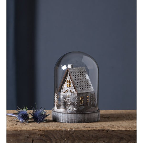 Decorațiune cu LED pentru Crăciun Star Trading Kupol, maro, înălțime 17,5 cm