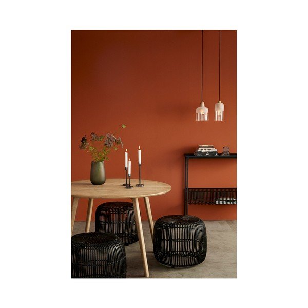 Consolă cu suport pentru reviste Hübsch Birthe, lungime 100 cm, negru-image-1
