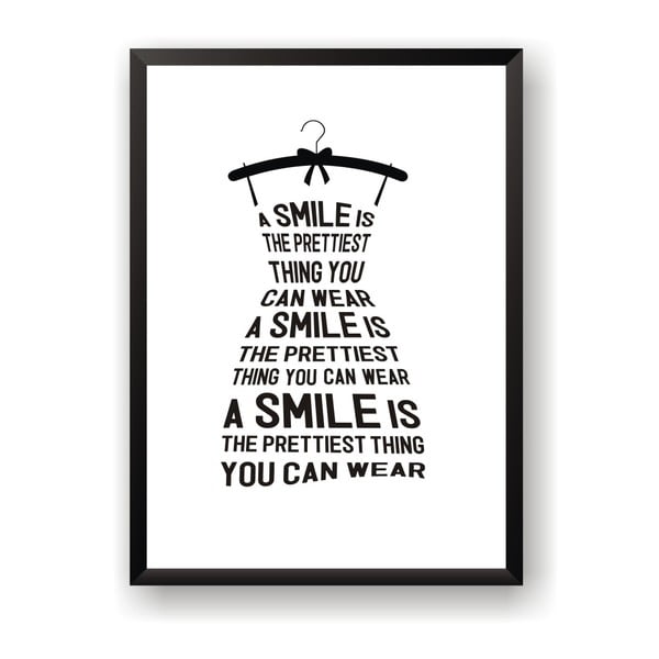 Poster Nord & Co A Smile Is, 21 x 29 cm