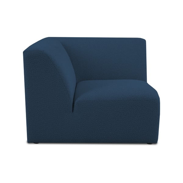 Modul pentru canapea albastru închis cu tapițerie din stofă bouclé (cu colț variabil) Roxy – Scandic