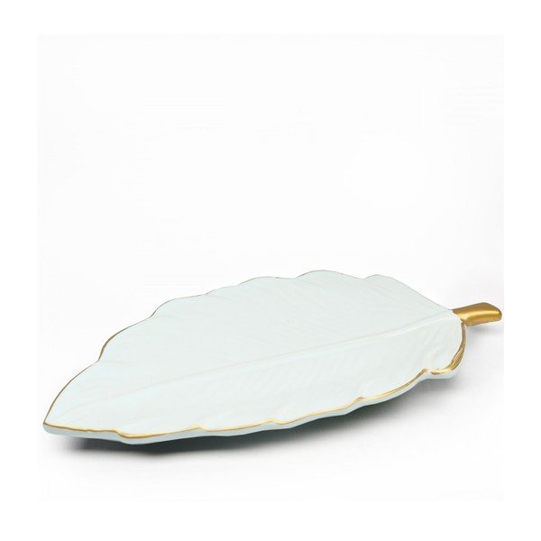 Tavă decorativă din ceramică Leaf – Mioli Decor
