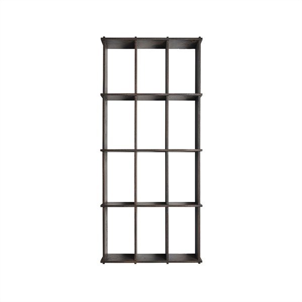 Raft în culoare naturală închisă etajat din lemn de frasin 58 cm Grid – OYOY Living Design