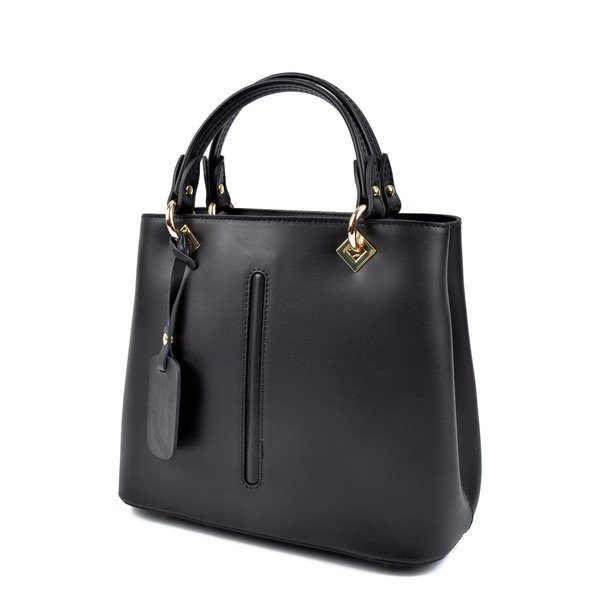Geantă de mână din piele Roberta M Bella, negru-image-1