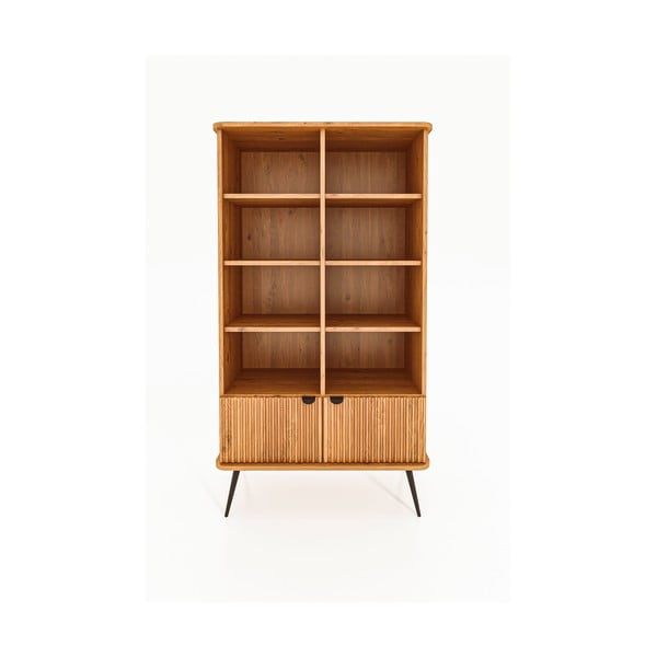 Bibliotecă din lemn de stejar 97x176 cm Kula – The Beds