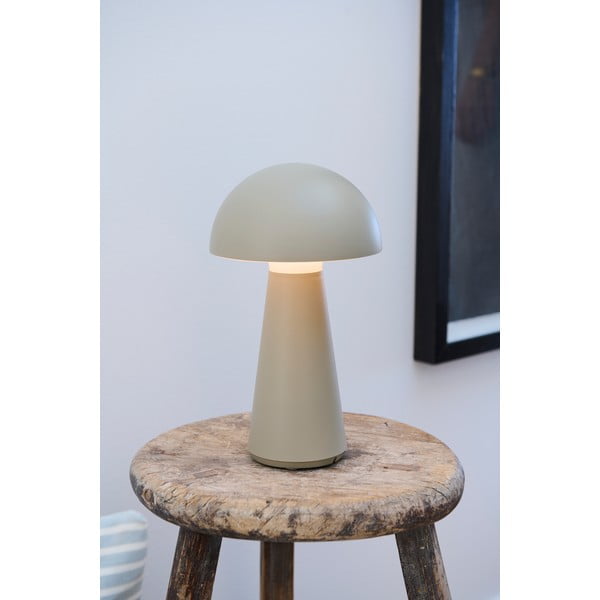 Veioză gri LED cu control prin telecomandă (înălțime 28 cm) Sam – Sirius-image-1