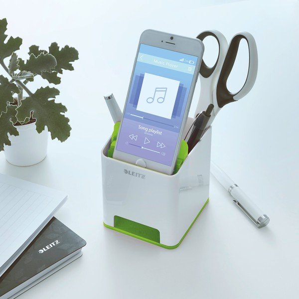 Suport de creioane Leitz WOW, alb-verde-image-1