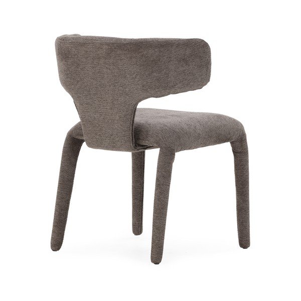 Scaun de living maro închis tapițat Maca – MOME-image-1