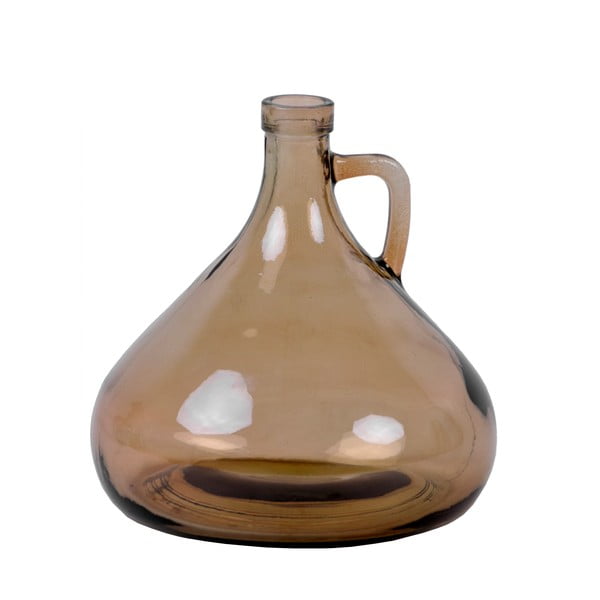 Vază din sticlă Ego Dekor, 17,5 cm, maro