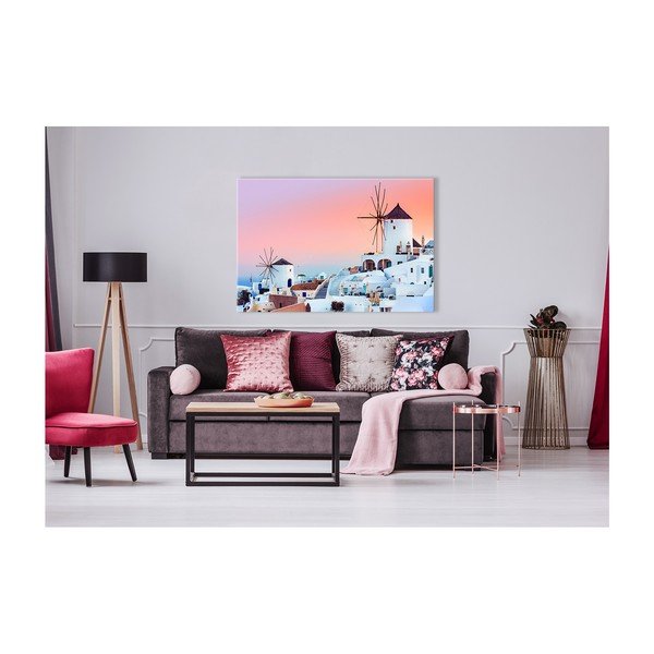 Tablou din sticlă Styler Santorini, 120 x 80 cm-image-1
