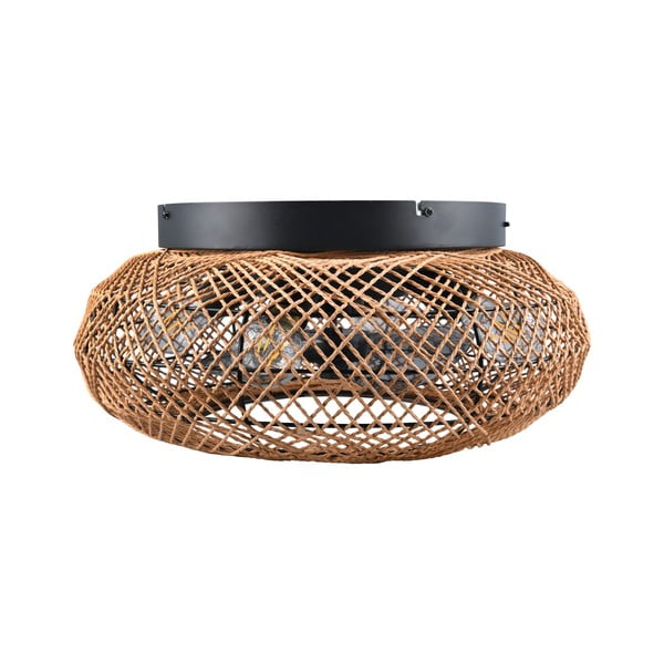 Plafonieră maro cu control prin telecomandă, cu ventilator Lillesand – Trio-image-4