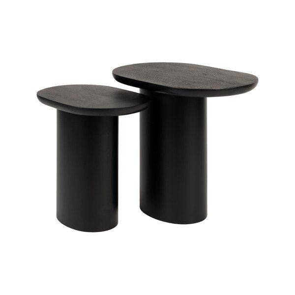 Măsuțe auxiliare 2 buc. cu blat din lemn de mango 37x56 cm Bela – White Label