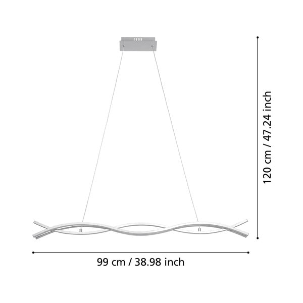 Lustră argintie LED LASANA 2 – EGLO-image-2