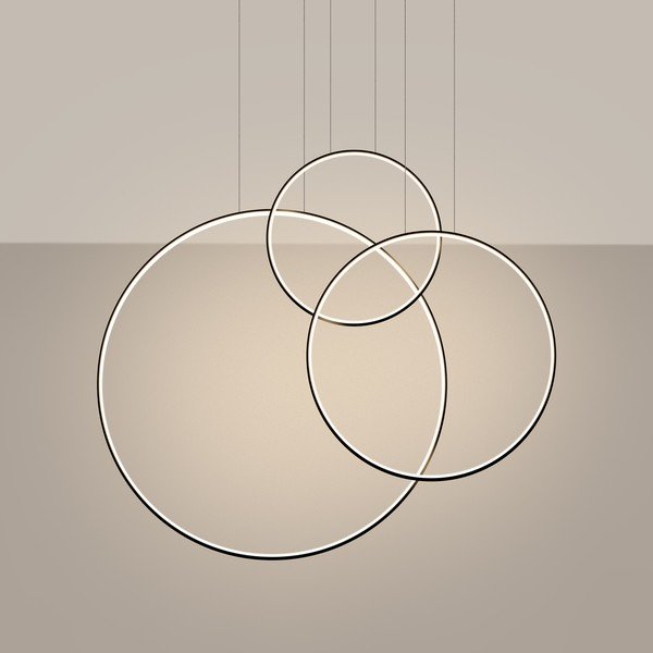 Lustră neagră LED din aluminiu RIO – Thoro-image-1