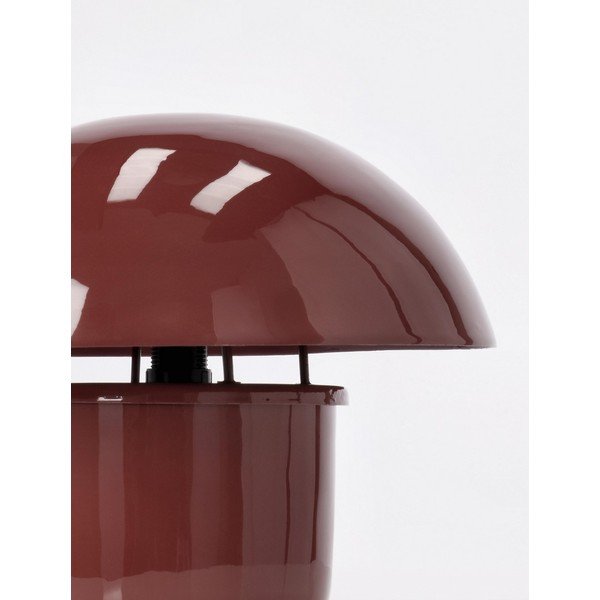 Veioză burgundy din metal cu abajur din metal (înălțime 27 cm) Koppel – Bizzotto-image-3