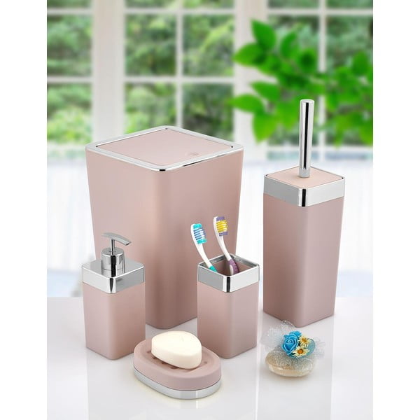 Set de accesorii de baie roz – Oyo Concept-image-1