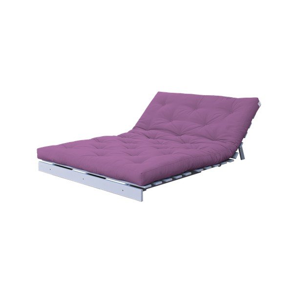 Canapea extensibilă Karup Roots White/Taffy Pink-image-4