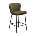 Scaun de bar kaki tapițat (înălțime șezut 67,5 cm) Glam – DAN-FORM Denmark