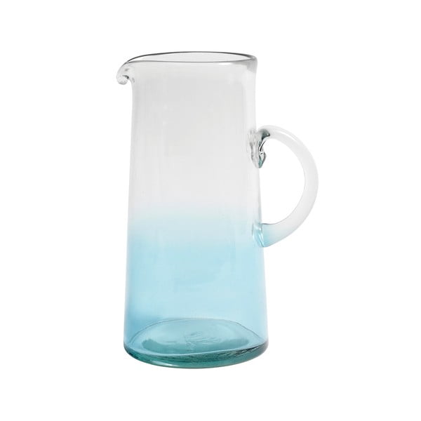 Carafă din sticlă Nordal Mexican Bubble, albastru