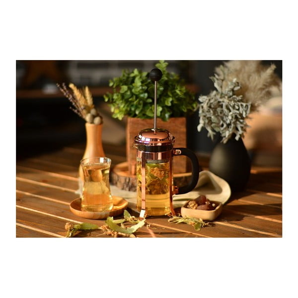 French Press pentru ceai și cafea Bambum Taşev Holmes, 350 ml, arămiu deschis-image-1