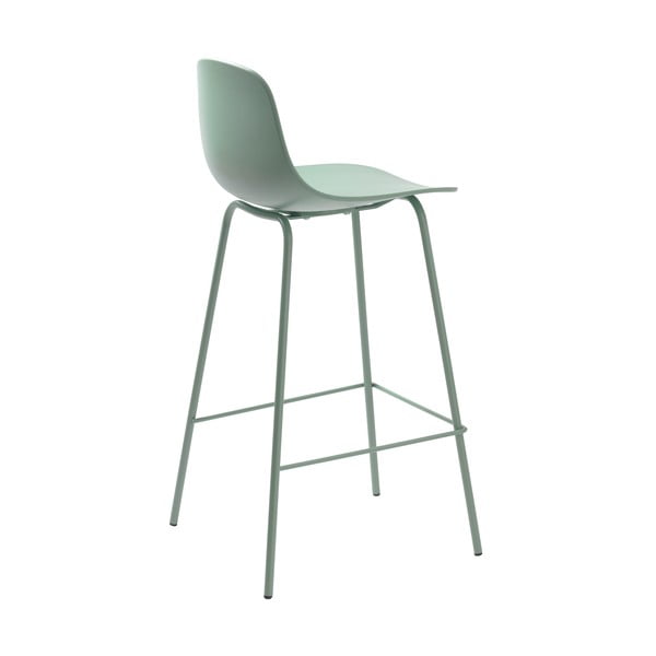 Scaun de bar verde deschis din plastic (înălțime șezut 67,5 cm) Whitby – Unique Furniture-image-4