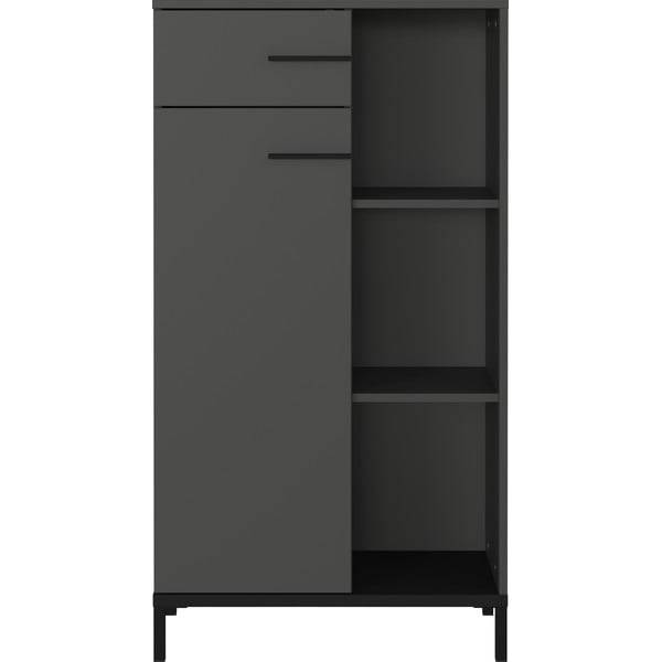 Bibliotecă gri antracit 64x120x34 cm Rovigo – Germania