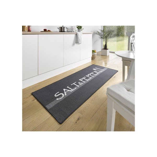 Covor tip traversă de bucătărie Hanse Home  Salt & Pepper, 67x180 cm, gri-image-4