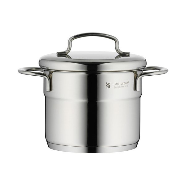 Oală din oțel inoxidabil cu capac WMF Cromargan® Mini, ⌀ 12 cm-image-1