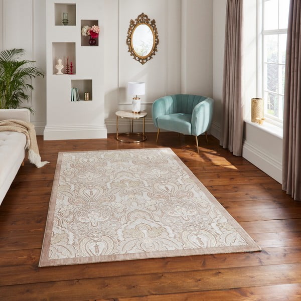 Covor crem 120x170 cm Damask Bronze – Think Rugs-image-1