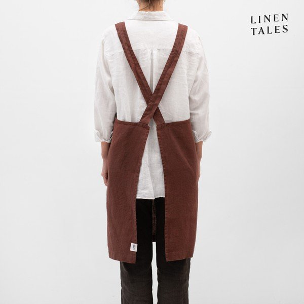 Șorț din in Chocolate – Linen Tales-image-1