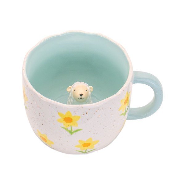 Cană albastră-crem din porțelan 350 ml Surprise Sheep – Sass & Belle-image-4