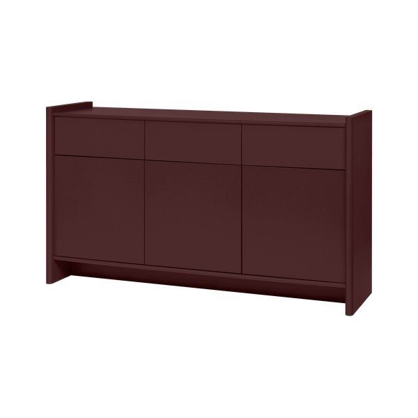 Comodă burgundy 160x91x46 cm Rali – noo.ma