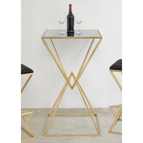 Masă de bar cu blat din sticlă 60x60 cm Piramid – Mauro Ferretti-image-1