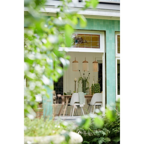 Lustră în culoare naturală cu abajur textil Dania – Light & Living-image-3