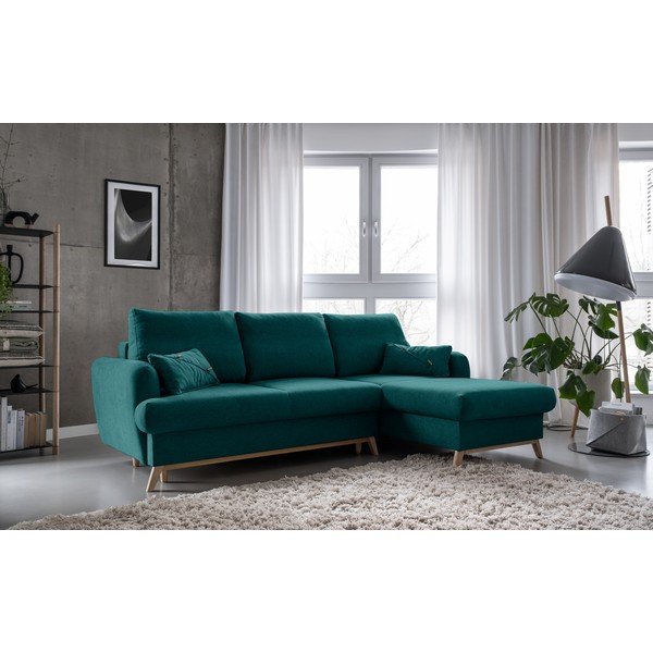 Colțar turcoaz extensibil/cu spațiu de depozitare (cu colț pe partea dreaptă/cu șezlong) Scandic Lagom – Miuform-image-3