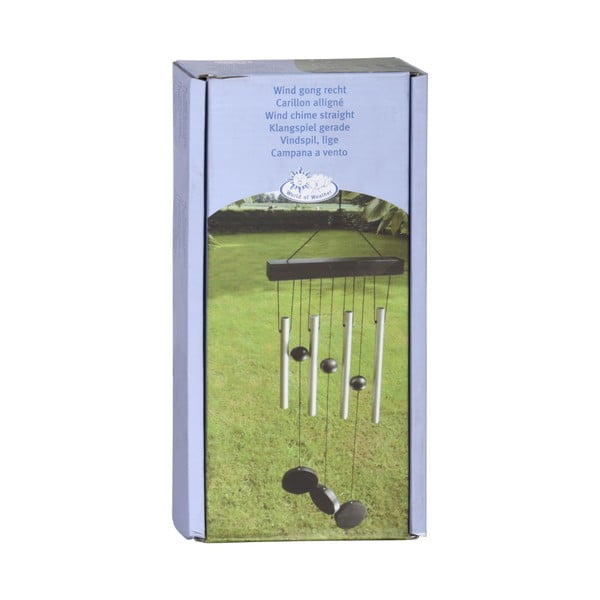 Clopoței de vânt Esschert Design, 58 cm, argintiu-image-2