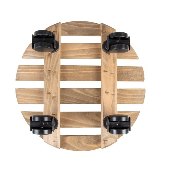 Bază mobilă pentru ghiveci din lemn ø 29 cm (înălțime 8 cm) Indoor & Outdoor – Esschert Design-image-2