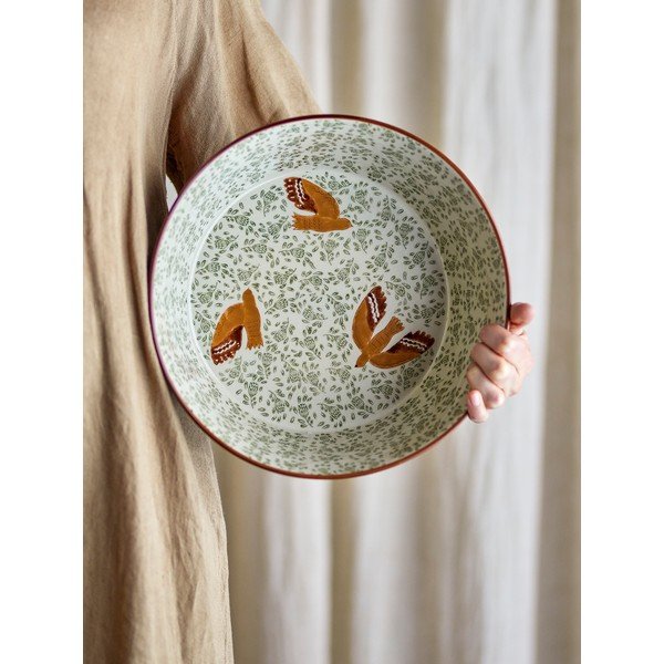 Bol verde din ceramică ø 28 cm Hezha – Bloomingville-image-3