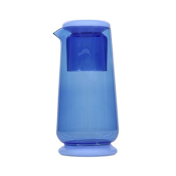 Carafă cu pahar albastre din sticlă 1,4 l Marlo – ONA-image-3