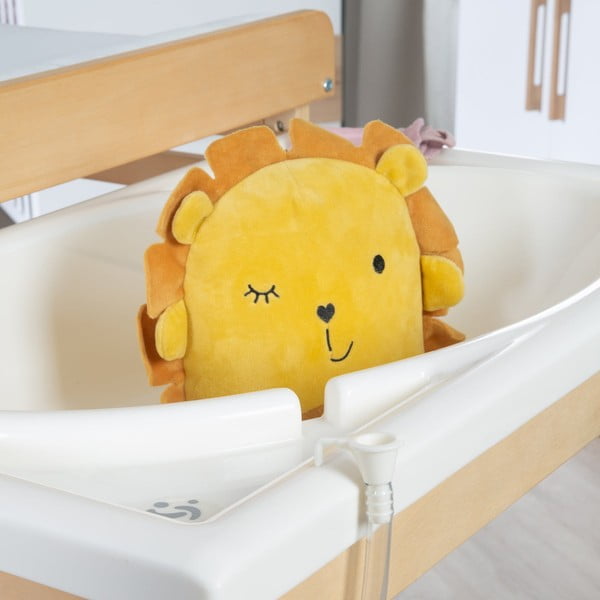 Masă de înfășat albă/în culoare naturală cu aspect de lemn de mesteacăn Baby Pool – Roba-image-4