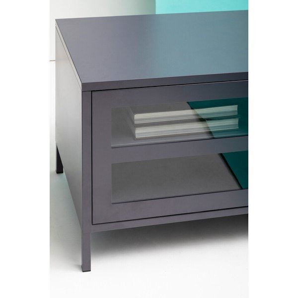 Comodă TV gri din oțel 150x50x45 cm Acier – Premier Housewares-image-3
