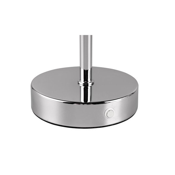 Veioză argintiu-lucios LED cu intensitate reglabilă (înălțime 30 cm) Jeff – Reality-image-3