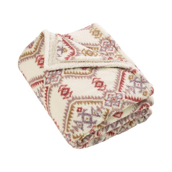 Pătură în culoare naturală 240x200 cm Navajo Fleece – Catherine Lansfield