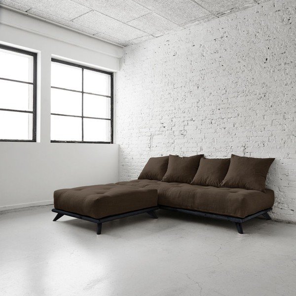  Canapea Senza Black/Choco Brown-image-3
