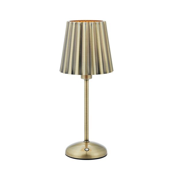 Veioză alămie LED cu intensitate reglabilă/portabilă din metal (înălțime 35 cm) Celia – Markslöjd