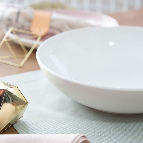 Bol servire din porțelan Villeroy & Boch Uni ⌀ 26 cm, alb-image-3