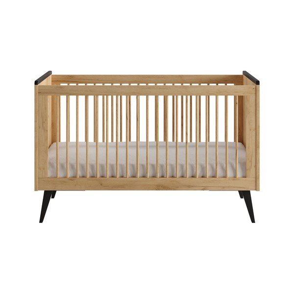 Pătuț în culoare naturală 70x140 cm Retro – Pinio-image-3